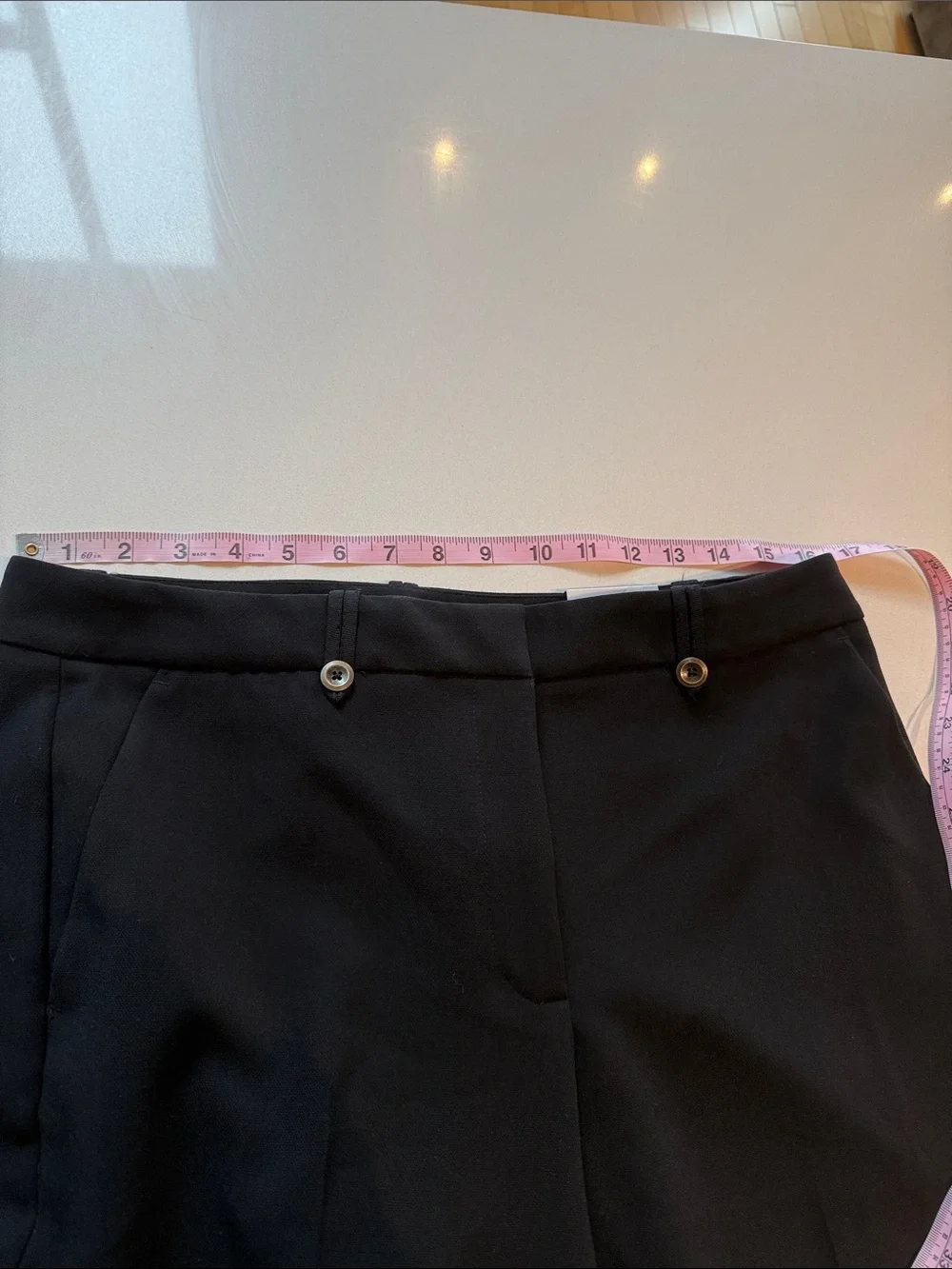 🆕 White House Black Market The Slim Ankle Button-Cuff Pants, Black, Size 10R - Picture 9 of 12